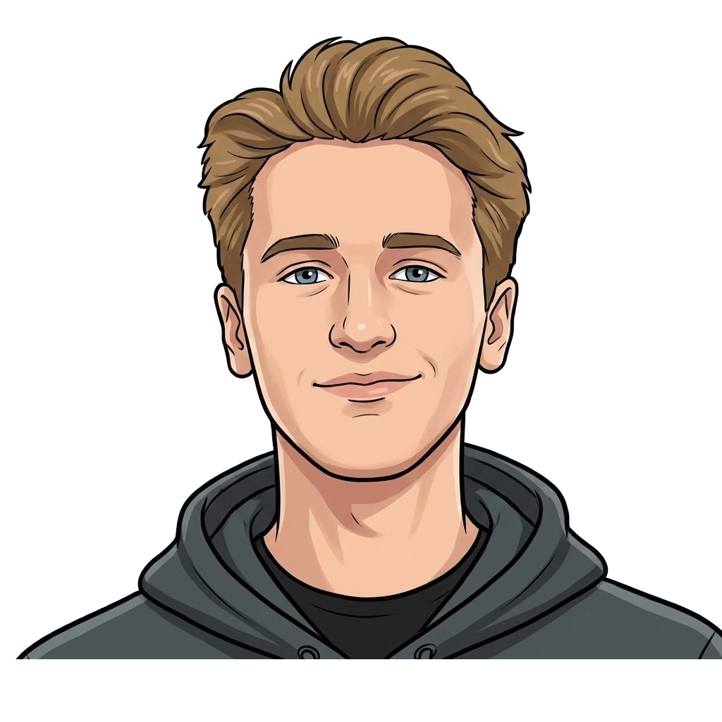 Evan D cartoon headshot