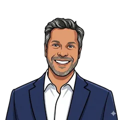Suren S. cartoon headshot